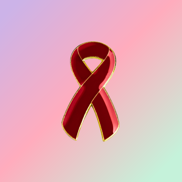 Red world aids day ribbon