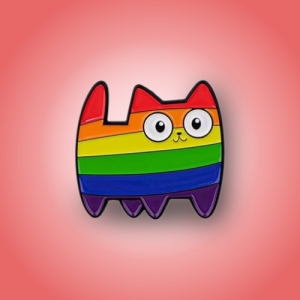 Rainbow Cat Badge