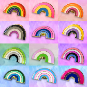 Rainbow Pin Badge