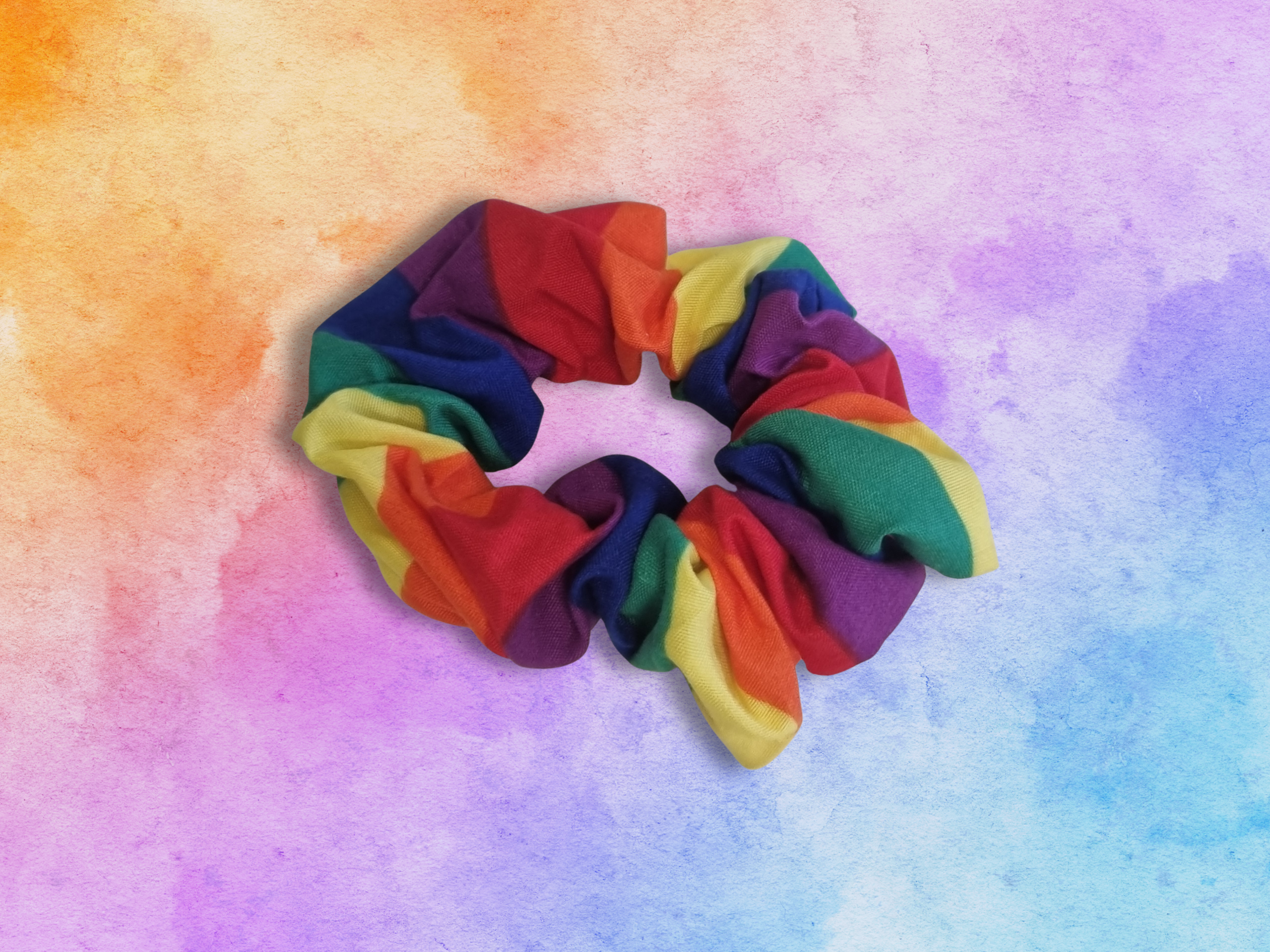 Rainbow Scrunchie